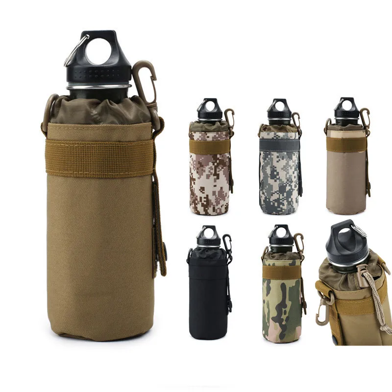 Tactical Molle Water Bottle Bag Pouch Holder Military Outdoor Travel Camping Ciclismo Pesca Caccia Bottiglia D'Acqua Bollitore Carrier