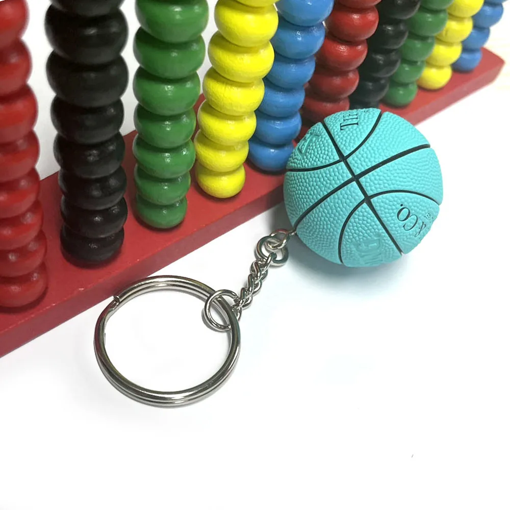 Basketball Model Keychain Pendant Decor Sports Souvenir wildlife model ornament