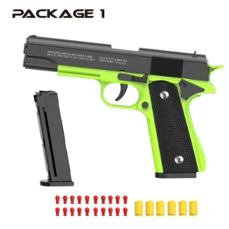 

Black Automatic Colt 1911 Automatic Shell Soft Bullet Toy Gun Air Gun CS Shooting Weapon Boy Toy (continuous Firing) gift