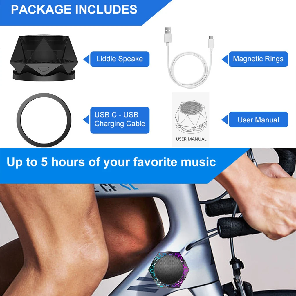 G300 Bluetooth Audio Speaker Portable Outdoor Creative Magnetic RGB Light Mobile Phone Holder