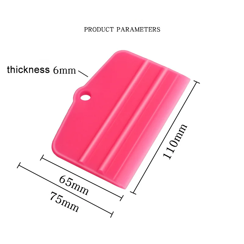 1Pc Car Silicone Squeegee Mini Soft Vinyl Scraper Window Tint Film Squeegee for Car Vinyl Wrap Windshield Glass Water Wiper 3