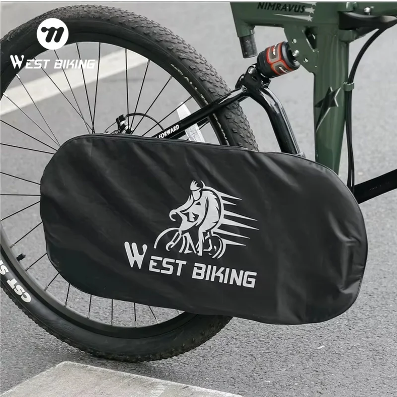 Bike Chain Protector WEST BIKING Bicycle Waterproof Dustproof MTB Road Bike Chainwheel Protection Cover