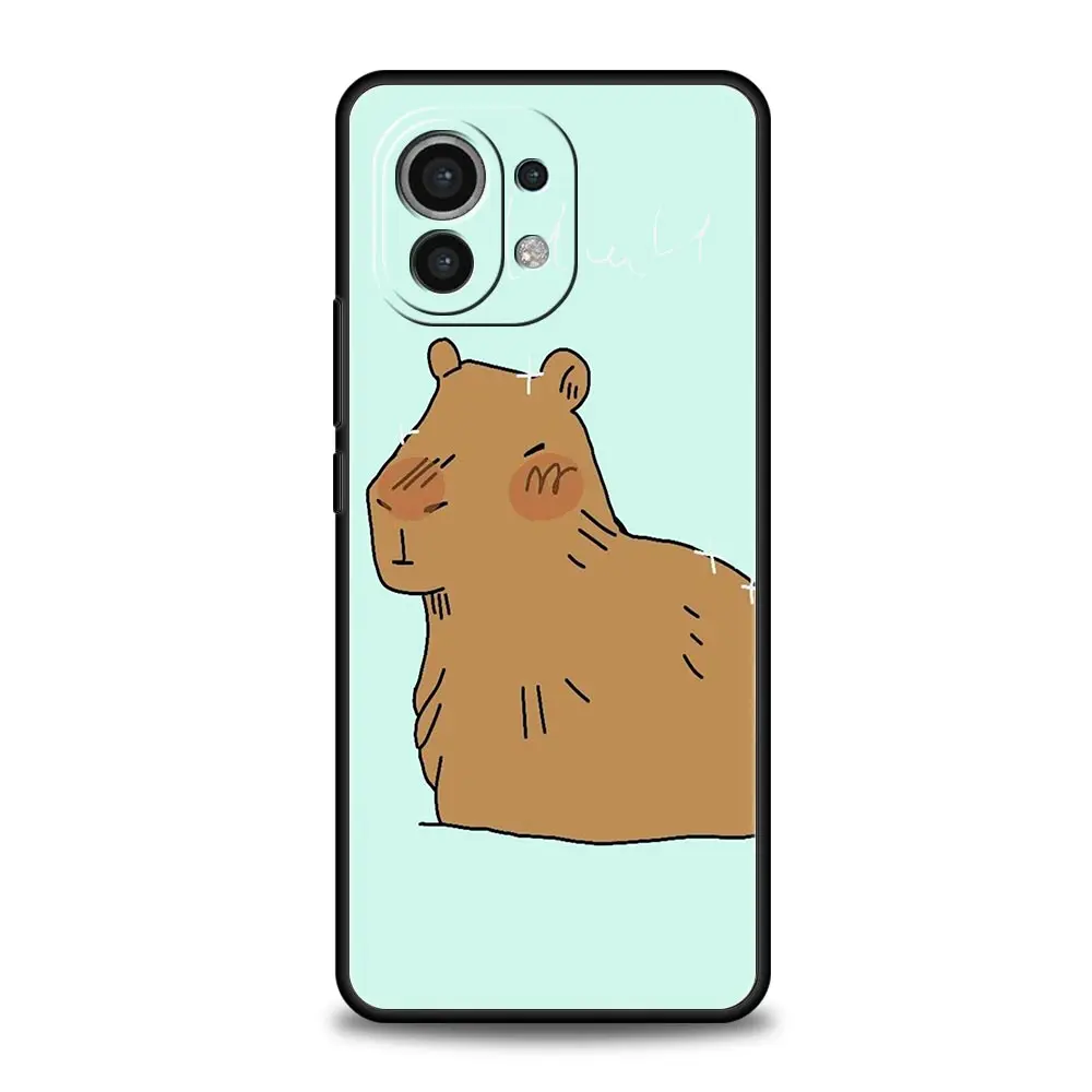 Capybara Pattern Luxury Soft Phone Case