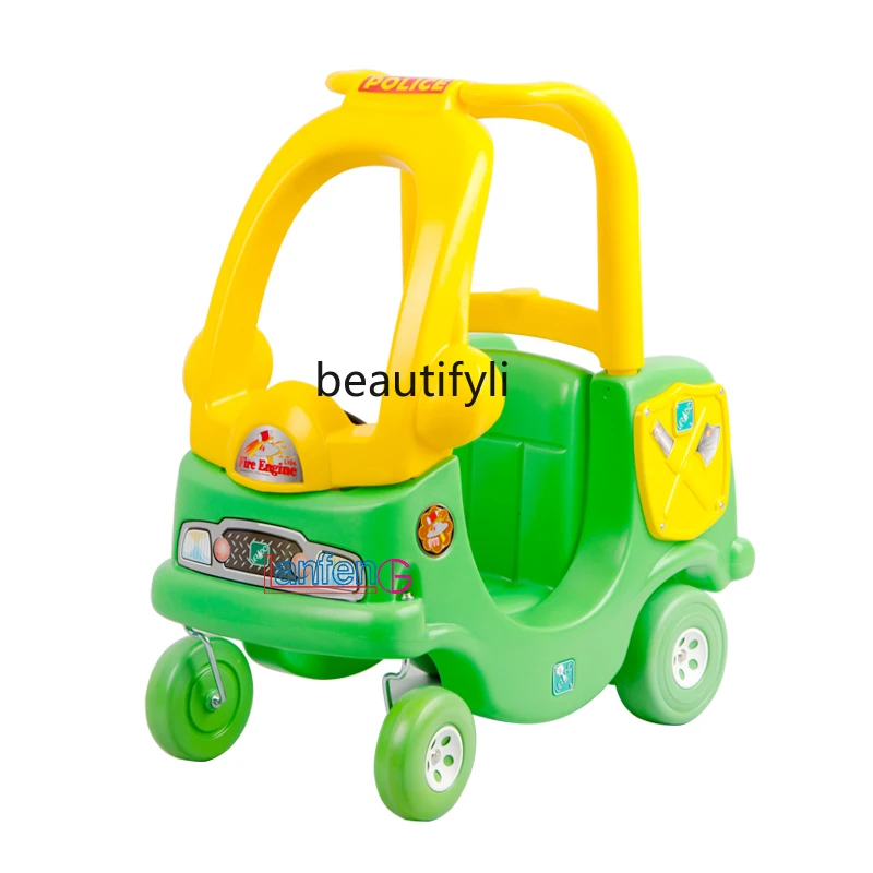 Patrol car, stroller, toddler, kindergarten toys, walking trolley