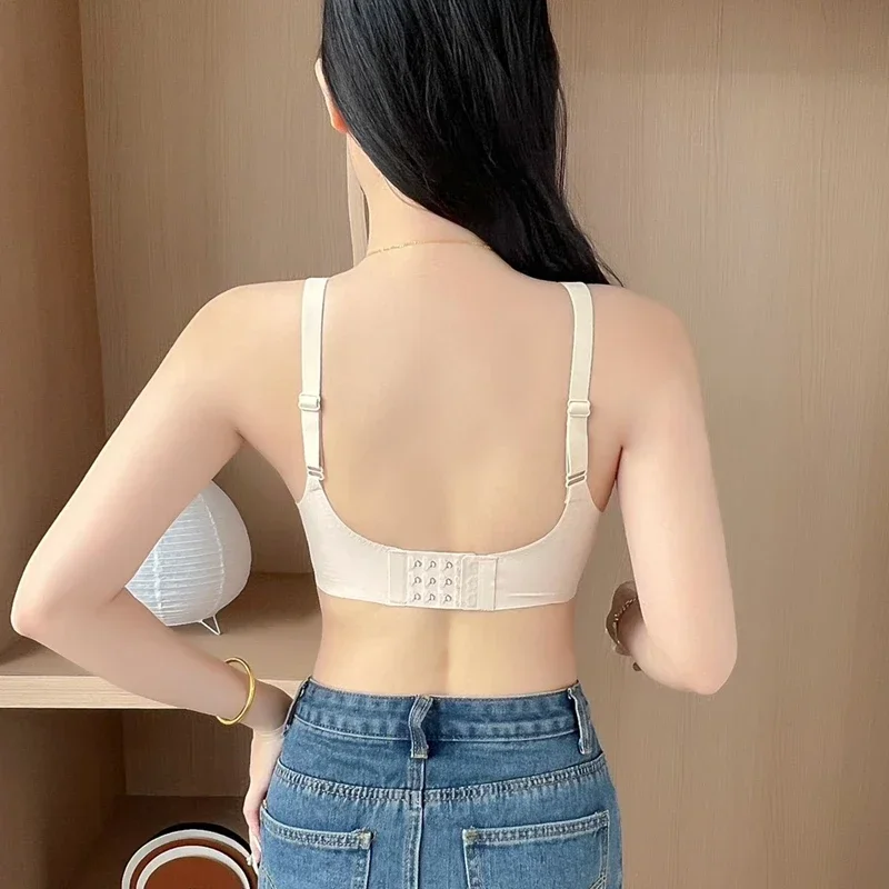 Seamless Underwear For Women With Small Breasts, Push-up, No Rims, Soft Support Sports Bra, Large Breasts, Small And Thin 5