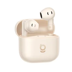 Enhanced Product Title:  
Bass - Enhanced True Wireless Earbuds with AI Noise Cancellation and Extended Playtime (Sunlight Pink)