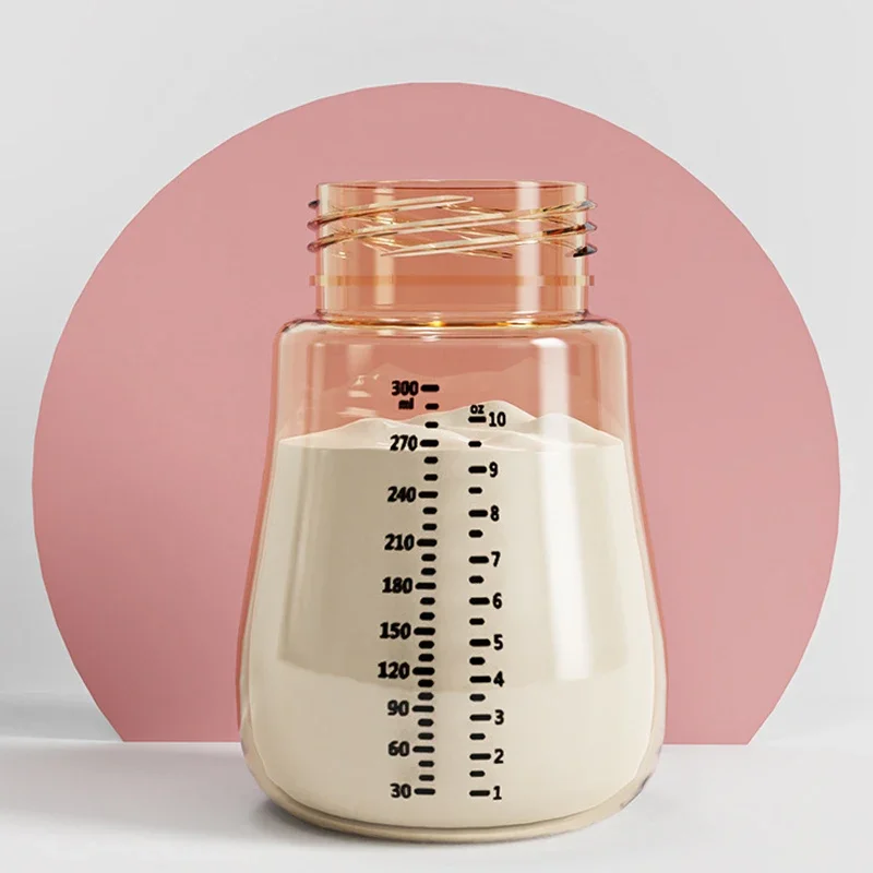 210/300ML Baby PP Bottle Wide Mouth Newborn Baby Bottle with Handle Newborn Milk Bottle Newborn Pattern Baby Cup BPA Free 5