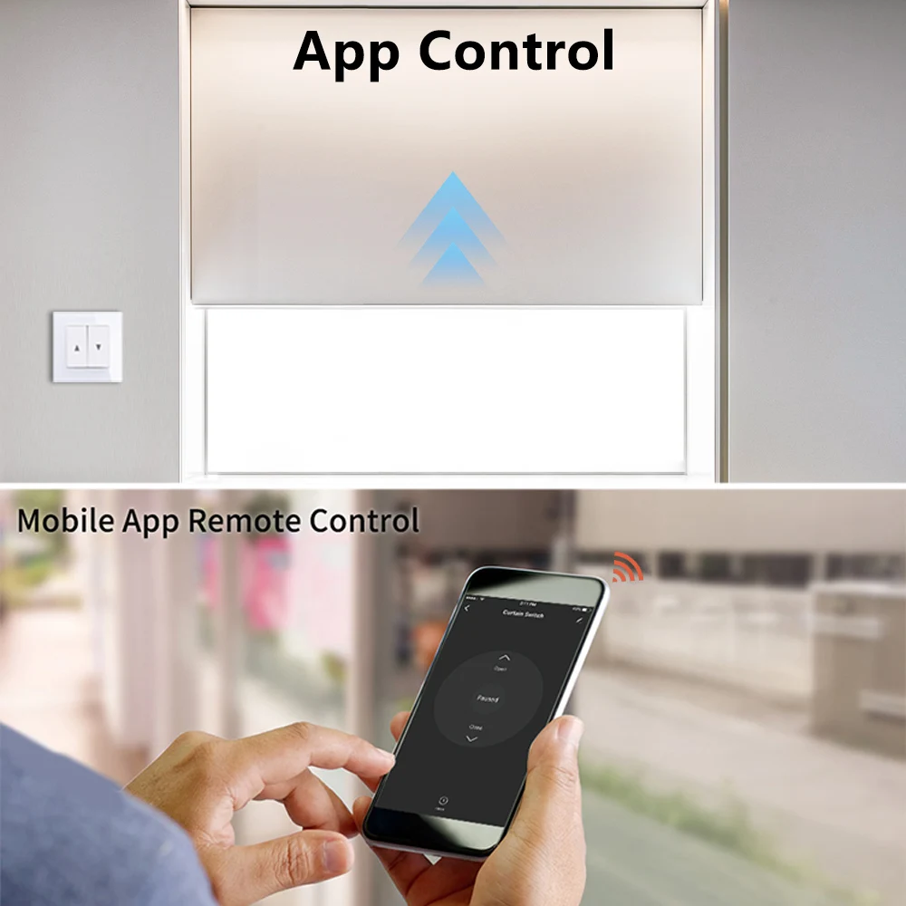 Zigbee cortinas persianas de rolo interruptor controle