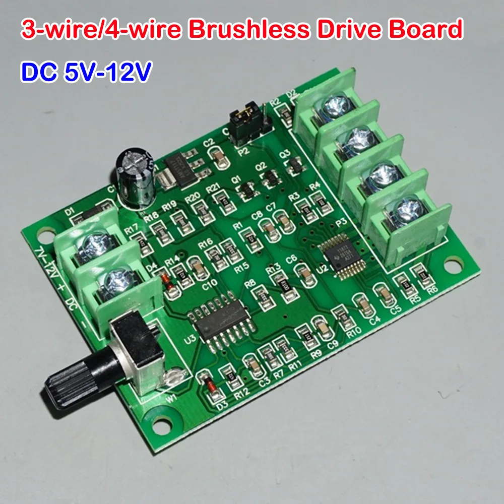 Dc 5V-12V Brushless Motor Speed Control Drive Board Modulo Di Azionamento Brushless Unità Ottica Hard Drive Controller Motore Brushless