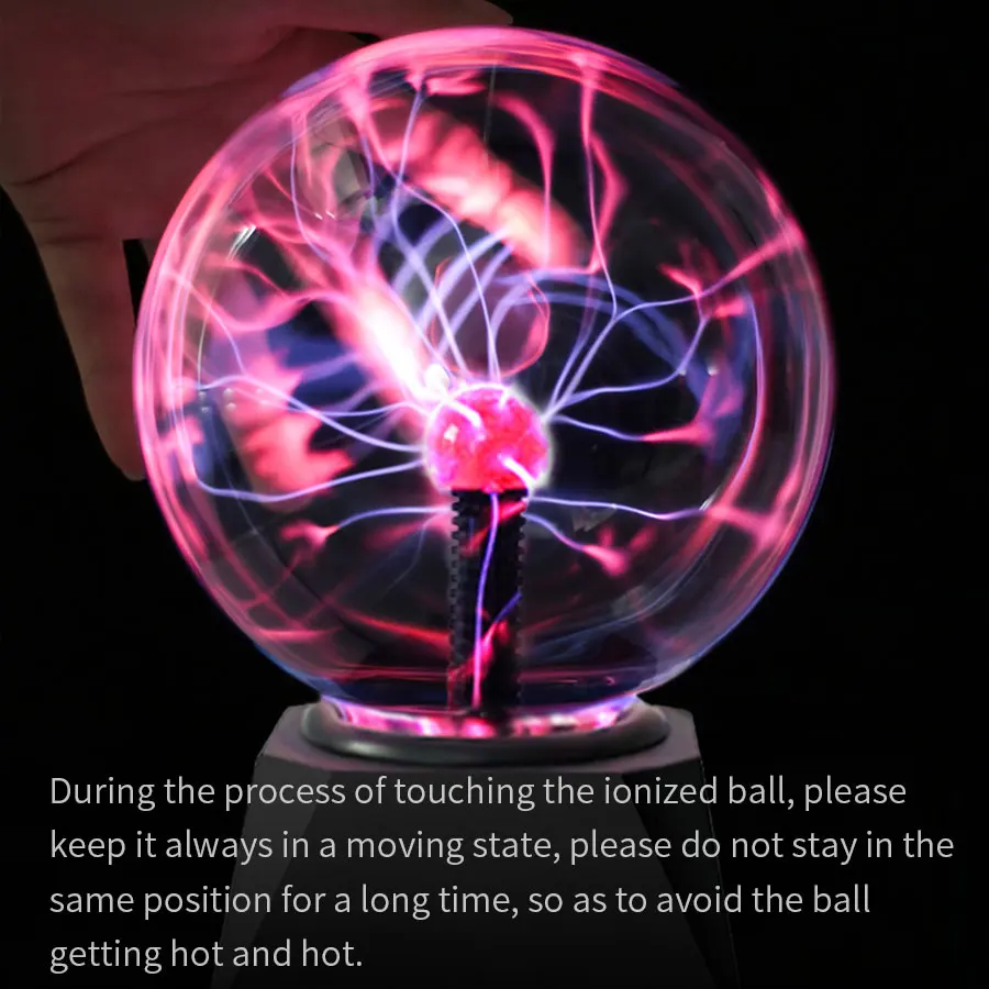 Colour Changing Lamp Boruibyr 3-Inch Plasma Ball Lamp - USB Powered Touch  Lightning Globe With 7 Color Changing Lights Usb Powered Desk Decor, image size:900x900