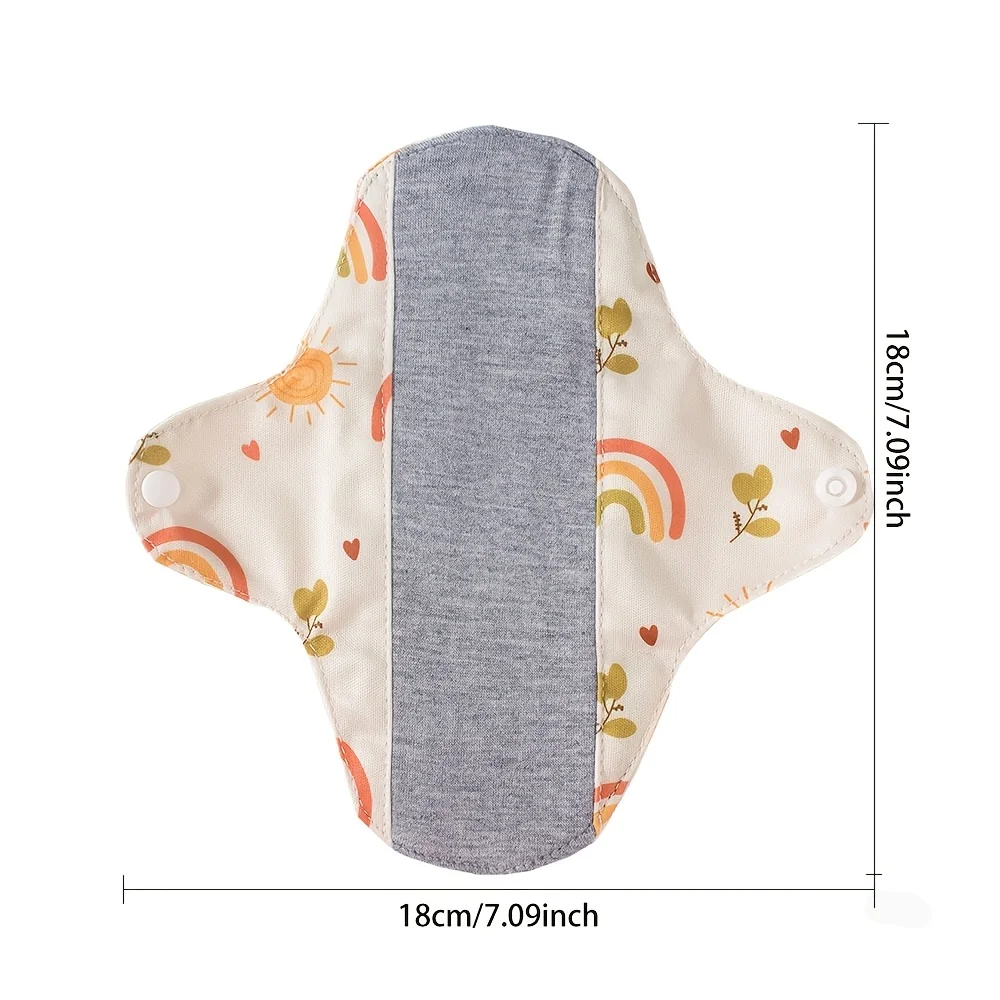 3pcs/Pack Small Reusable Washable Sanitary Pads Graphene Lining Soft Daily Panty Liners Light Flow Incontinence Cotton Pads