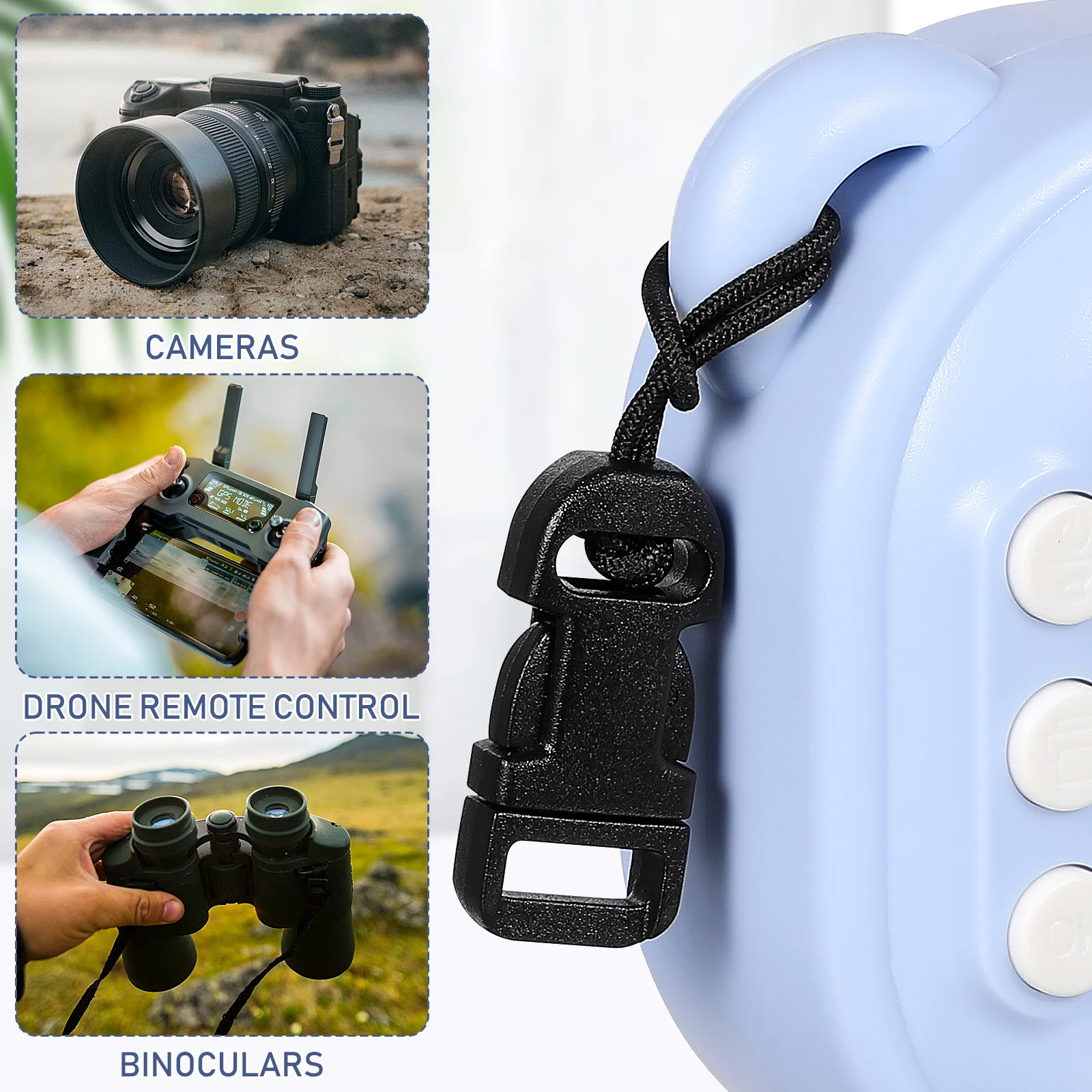 10Pcs Quick Disconnect Camera Strap Connectors Durable and Reliable for Professional Photography Use Qd Loop Mini Qd Loop