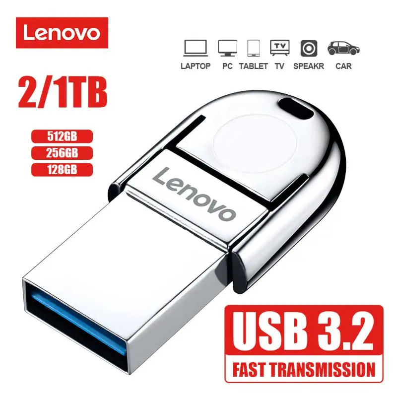 Lenovo 2Tb Usb Flash Drive 1Tb Type-C Pendrive Ad Alta Velocità 512Gb Di Memoria Usb 128Gb U Stick 256Gb Usb Storage Flash Disk Per Telefono