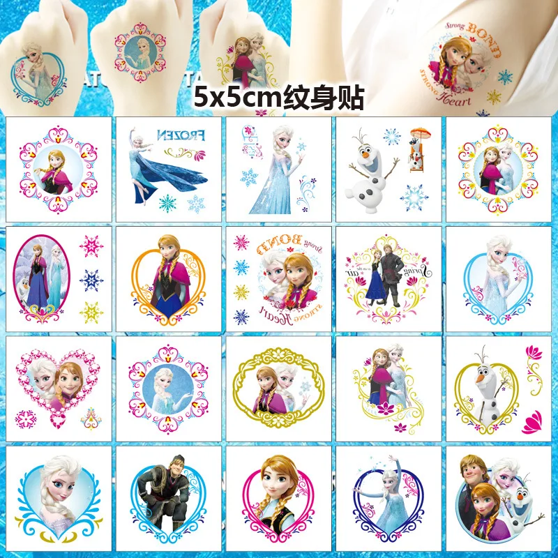 20 Fogli/Set Disney Frozen Doll House Girl Tattoo Sticker Tattoo Stickers Tatuaggi Temporanei The Tattoo Art Tatoo Cosplay Gifts