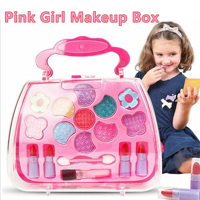 Princesa Maquiagem Play Set para crianças, Caixa de jogo de cosméticos,  batom e sombra, Brinquedos de segurança não tóxicos - AliExpress
