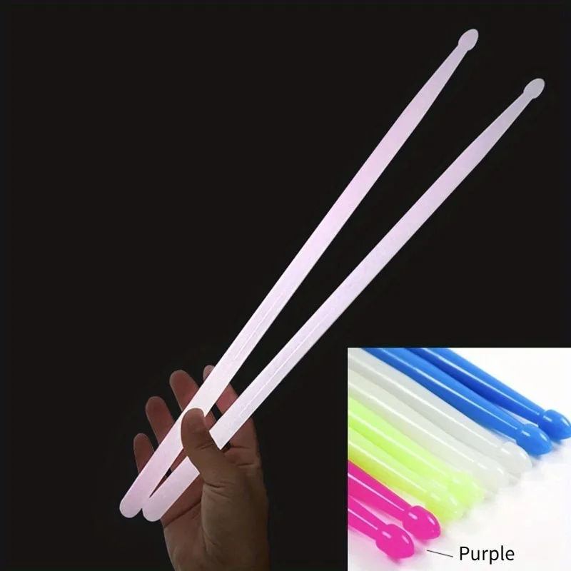 1 Paar 5A Leuchtende Trommelstöcke Jazz Drumsticks Bunte Nylon Leuchtende Trommelstöcke Geschenk für Anfänger-Schlagzeuger – Detail 10