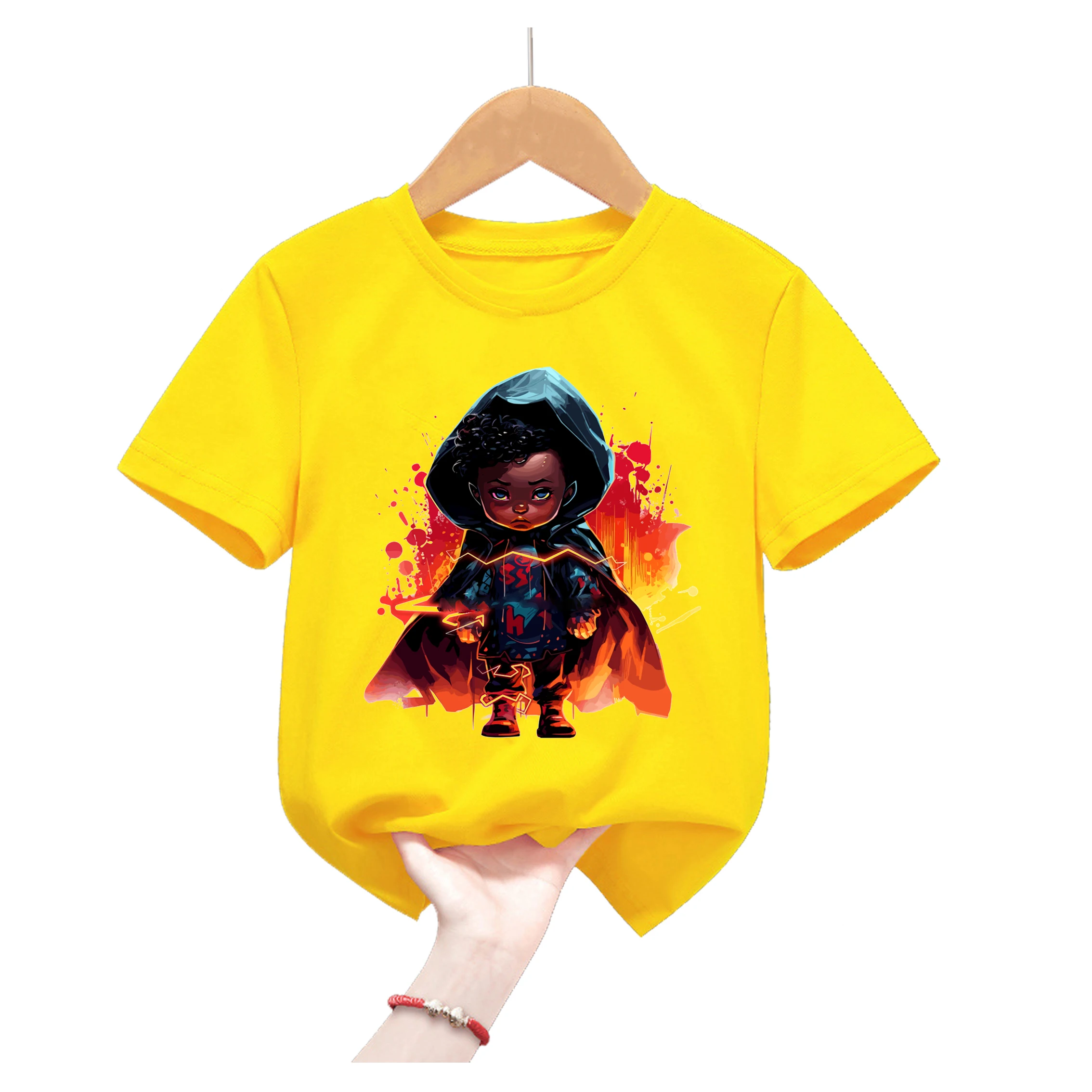 

Hot Sale Cool Tshirt For Girls/Boys Black Boy Love Basketball Print Kids Clothes Fashion Robot Dancer T-Shirt Harajuku Tops