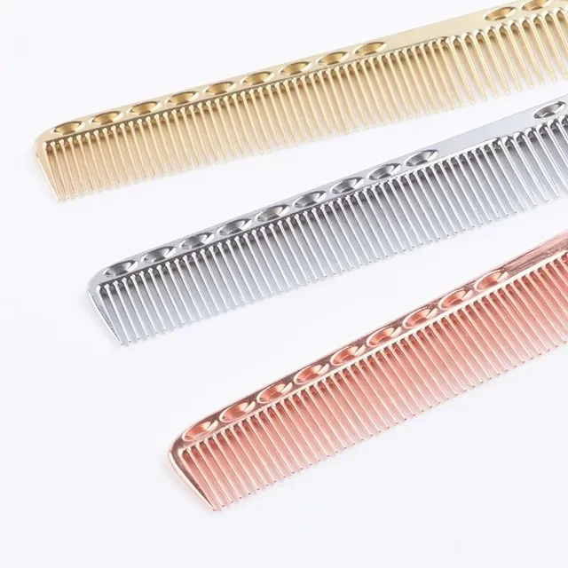 Space Aluminuml Hair Comb Pro Hairdressing Combs расческа для волос Hair Cutting Dying Hair Brush Barber Tools Salon Accessaries 4
