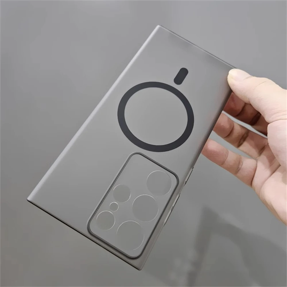 Ultra Thin Matte Translucent Magnetic Wireless Charging Case - 1.0 MM