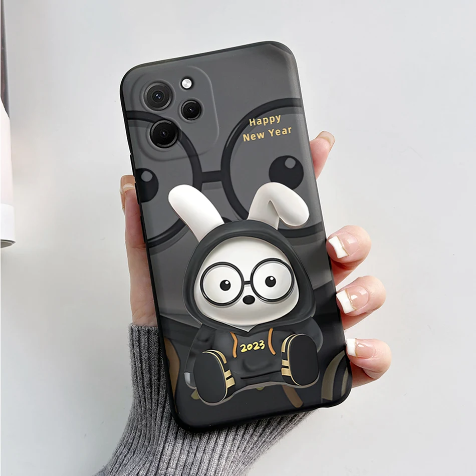 Cute Bear Cartoon Frog Shockproof Back Cover
