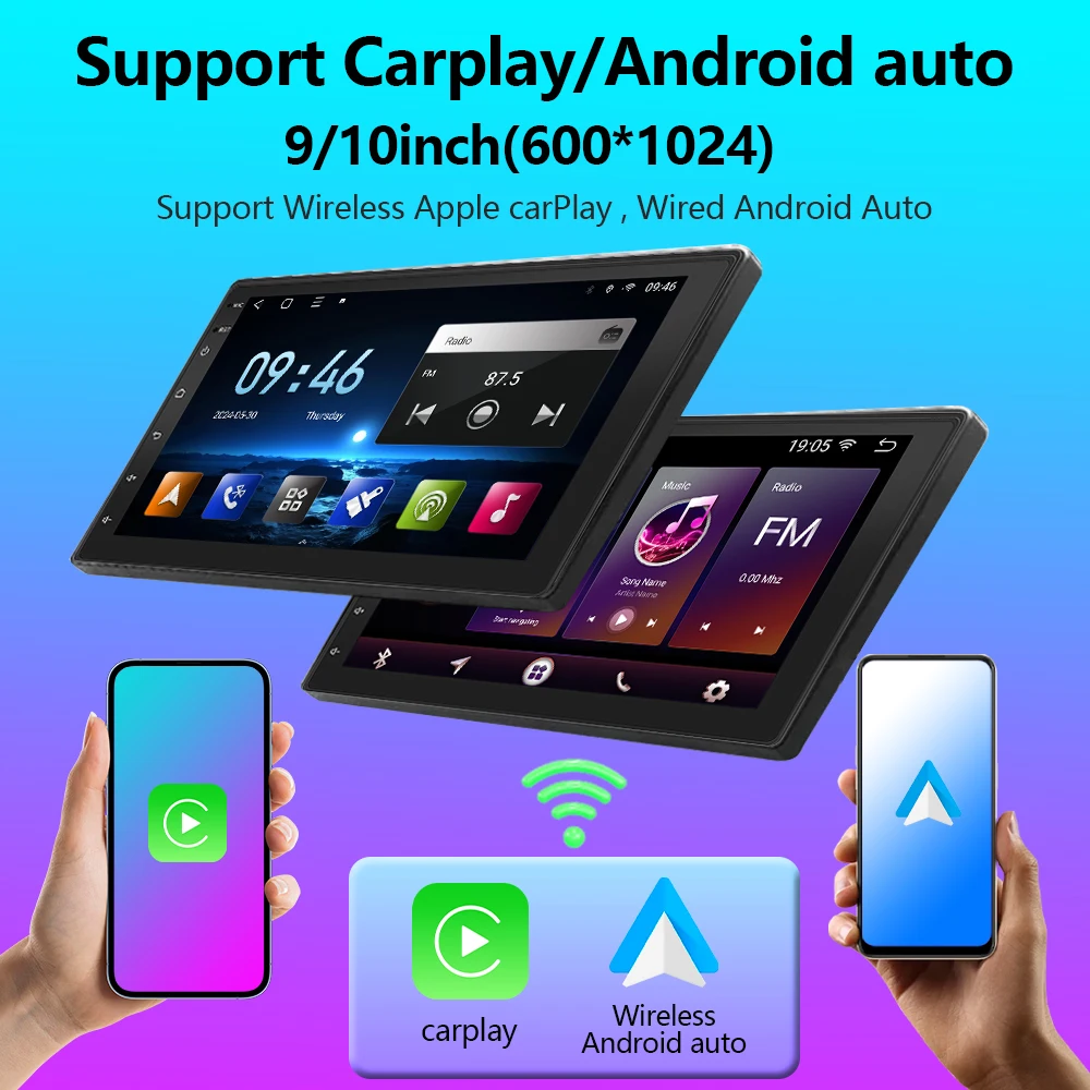 4core 2 Din Car Radio Android auto Carplay Android13 4G GPS Car Audio 7"/9"/10"WIFI BTIPS Automotive Multimedia Player for HONDA