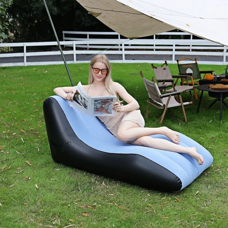 ספה נפחית חדשה ניידת כיסא נפח חיצוני, פשוט ומסוגנן, מתאימה לקולנוע חיצוני, מרפסות, בתים, דשא