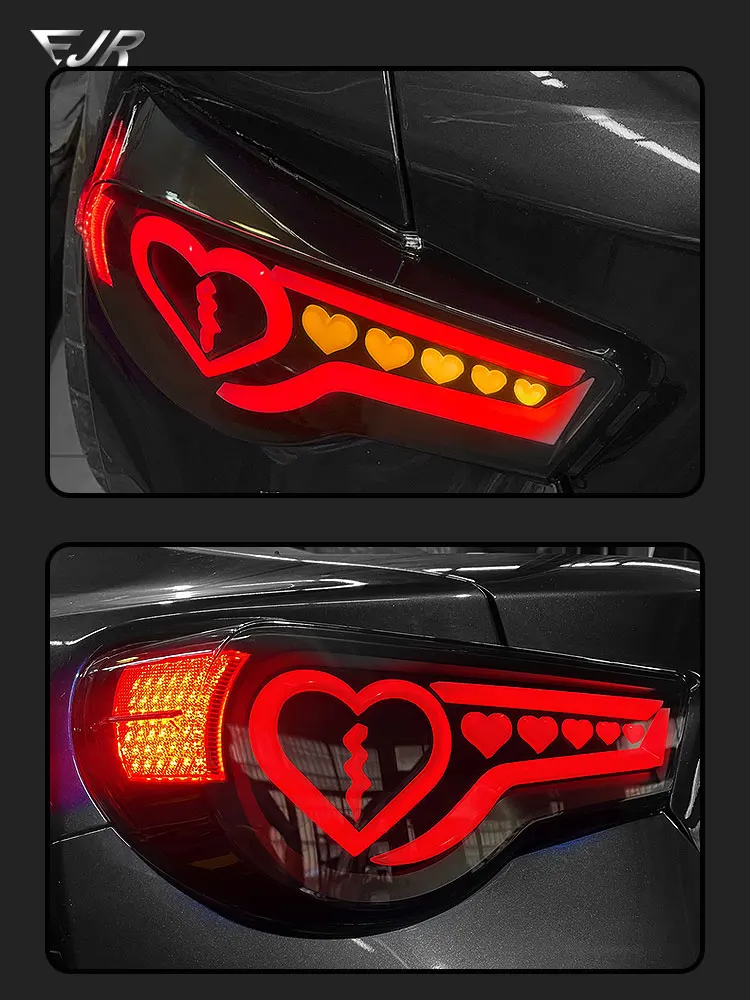86/BRZ ハート型テールライト For Toyota 86 Taillight 2012-2018 Subaru BRZ Modified Heart