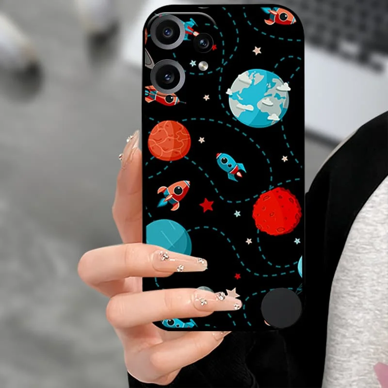 Premium Soft TPU Silicone Back Cover with Camera Protector - Black Bumper Case