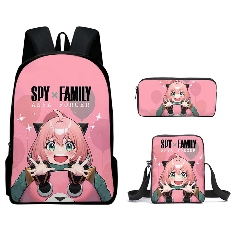 

Spy X Family Anya Forger Backpacks Anime Waterproof Laptop Backbag Children School Bags Girls Travel Bookbag SchoolBag Mochila