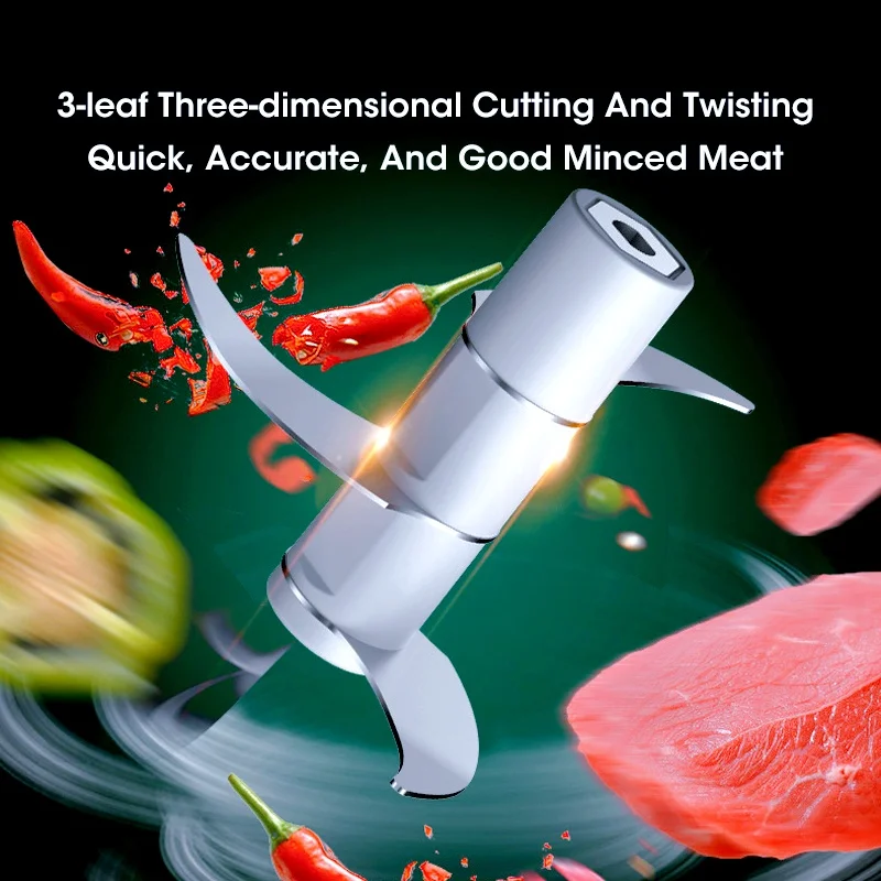 Mini Electric Garlic Press, 250ML USB Charging Masher for Vegetables, Fruits, Onions and Ginger