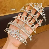 Princess Crown Headwear Children's Birthday Party Accessory Rhinestone Hairband Elegant Atmosphere Sensation Jewelry Accessories