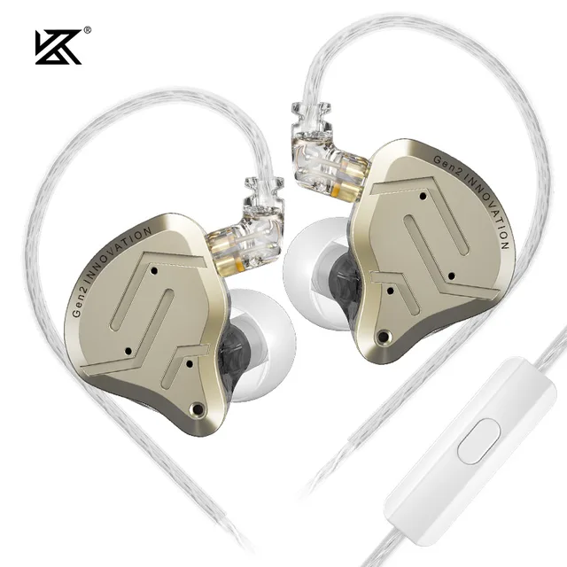 KZ ZSN Pro 2 Hybrid Drive 1BA+1DD In Ear Metal Earphones HIFI Bass Headset Monitor Earbuds Sport Noise Cancelling Headphone 9