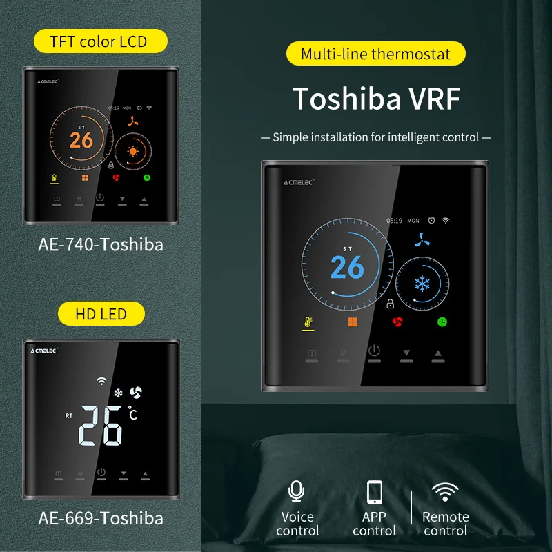 Termostato inteligente eléctrico Tuya WiFi VRF para Google Home Alexa  DuerOS WiFi Temperatura (color: C, tamaño: AE-740-DLJ-wifi)