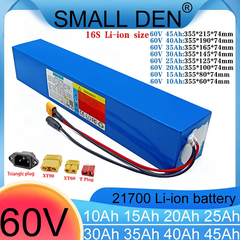 TGHY Lithium Ion Battery 60V 15Ah 20Ah 25Ah 30Ah 35Ah 40Ah 45Ah 50Ah