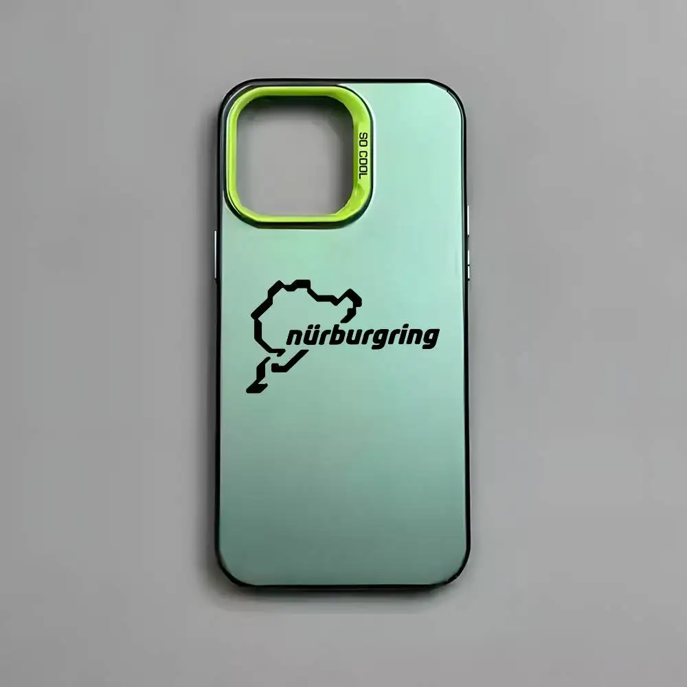 Multicolor Matte Laser Metallic Aurora Cool Car Racing Phone Case