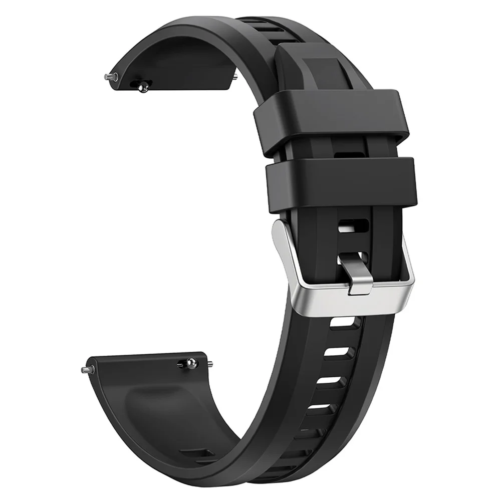 Silicone Sport Wristband Accessory for Smartwatches - 22mm Strap