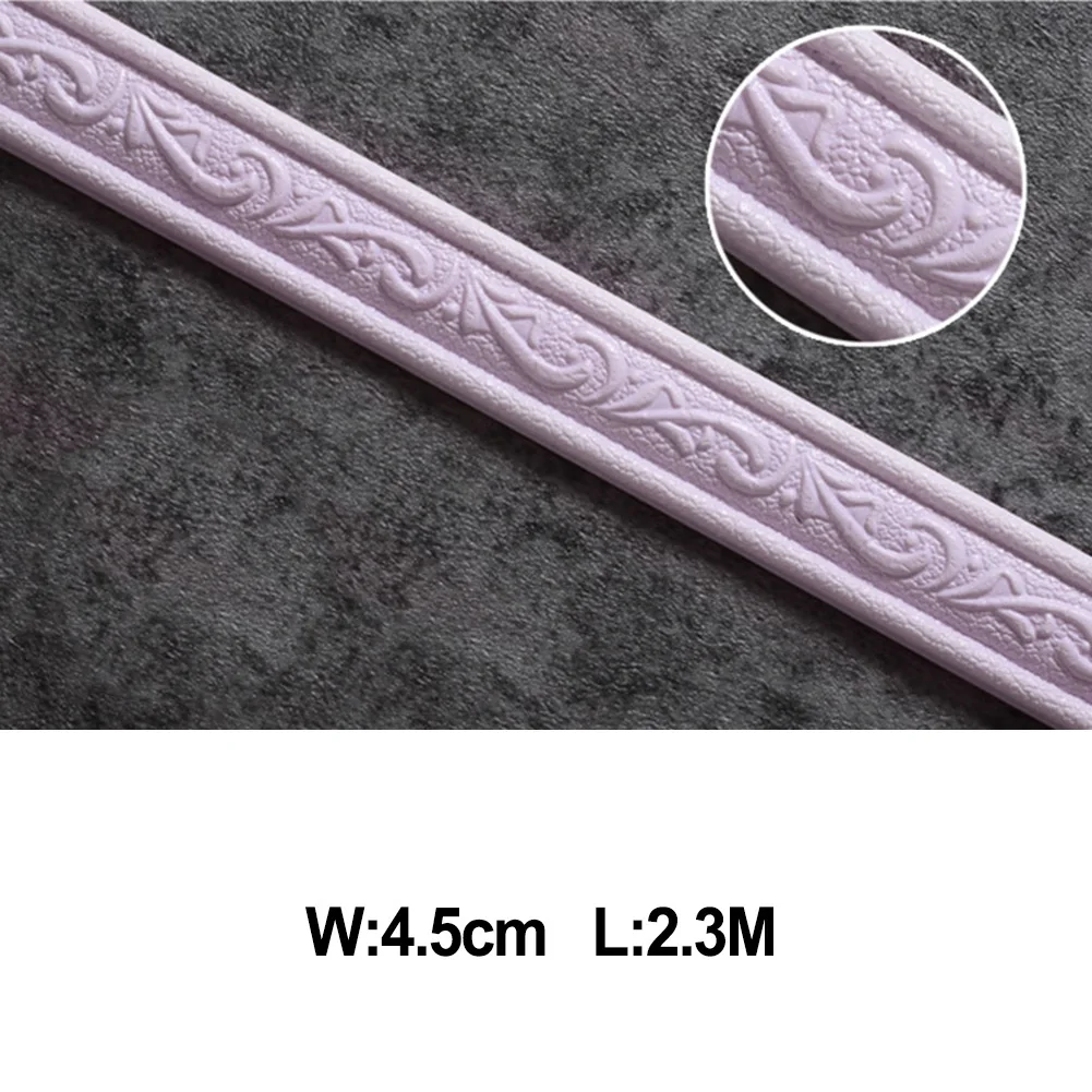 Self Adhesive Wallpaper 2.3m 3D Wall Trim