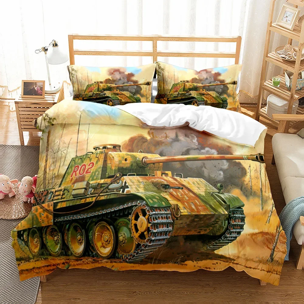World War Air Battle Duvet Cover Set King Queen Double Full Twin Single Size Boys Bed Linen Set
