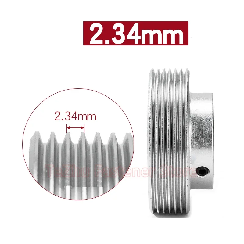 6PJ Belt Pulley Multi Wedge Wheel 6 Slots Motor Shaft 6 Peak Groove Timing Pulley Bore 10-40mm PJ63/71/75/80/90/95/100 1pcs