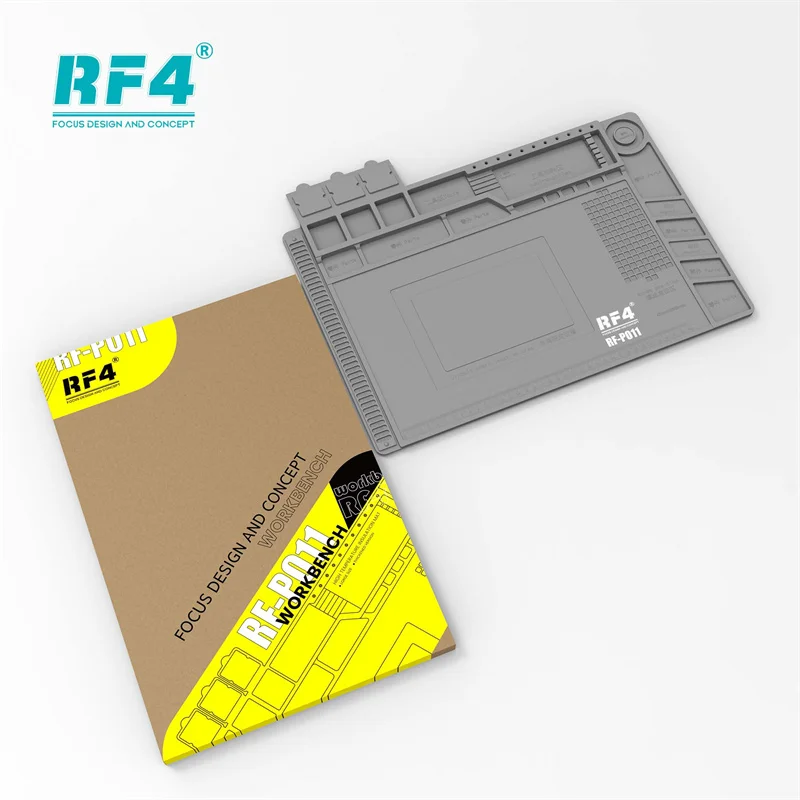 RF4 RF-PO11 정전기 방지 단열 패드, 휴대폰 마더보드 칩 IC 납땜 매트, 수리 도구 부품 보관