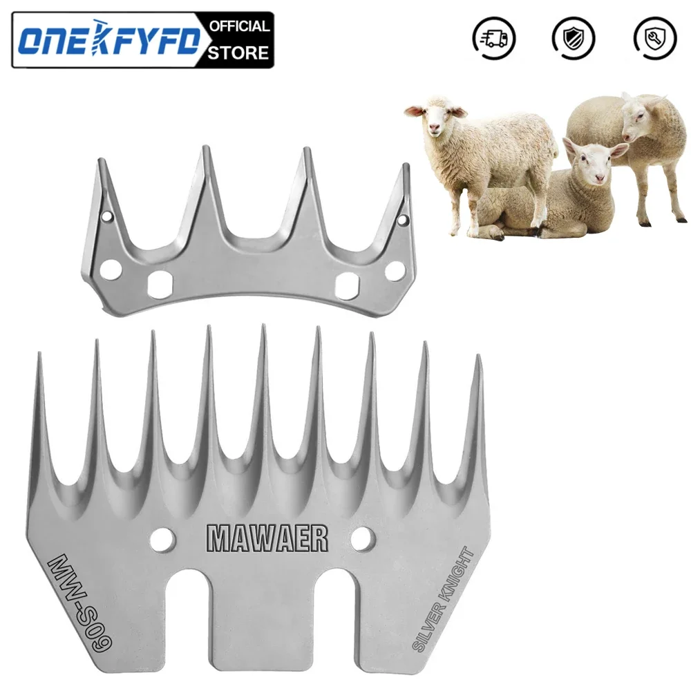 9 /13 Teeth Sheep Shears Replacement Blades for Fit Detachable Animal Trimmer Shears for Grooming Goats Lambs Llamas Alpacas
