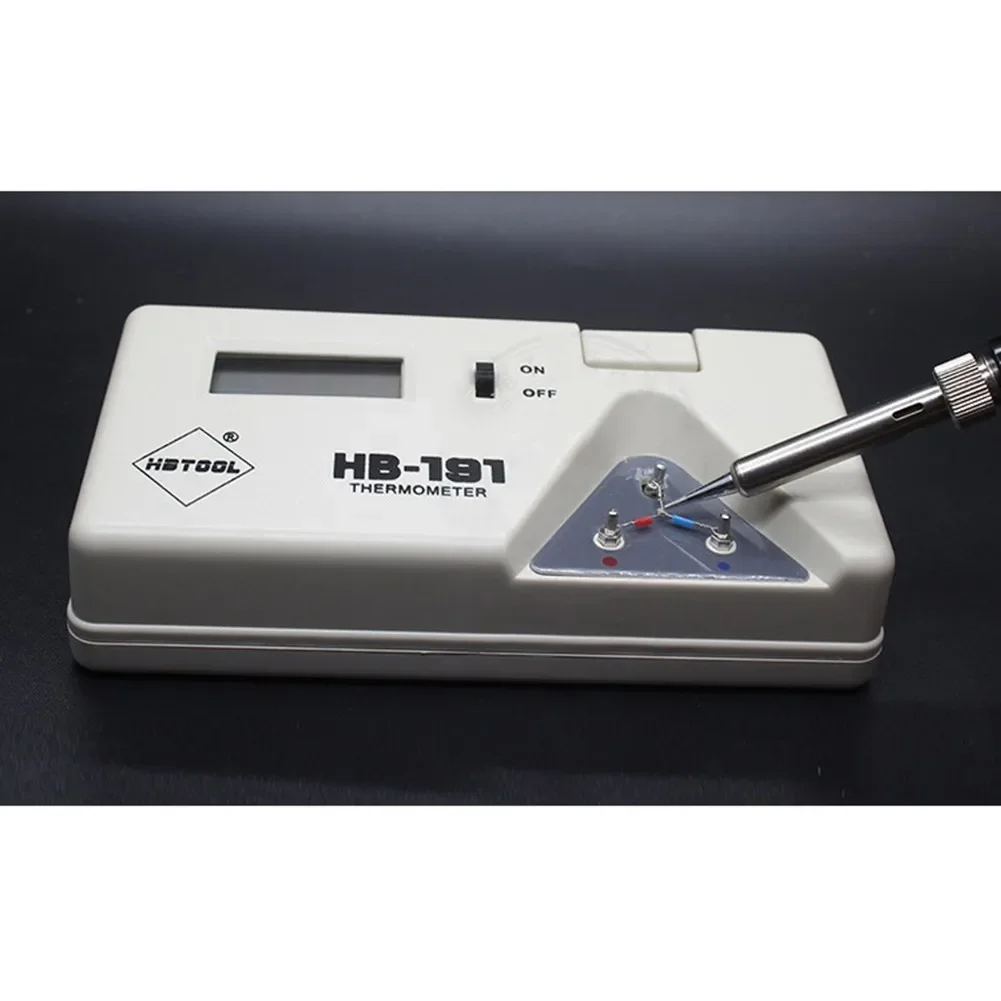 191 Temperature Tester LCD Digital Display Soldering Iron Tip Thermometer + Line Wear-resistant Power Tool Parts Replacement