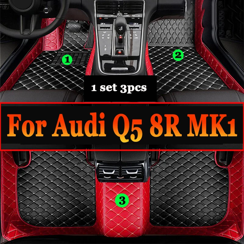 

Car Mats For Audi Q5 8R MK1 2009-2017 Luxury Leather Rug Durable Anti Dirt Carpet Auto Floor Mat Set Car Interior Accessories