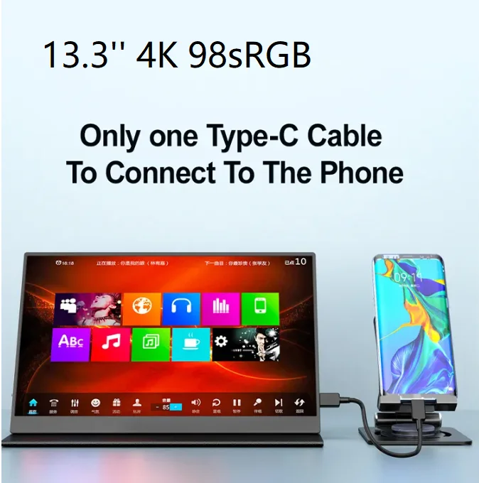 ޴  HDMI C Ÿ Ȯ ȭ ÷, X-ڽ ġ, ޴ Ʈ PS5 4 , 4K 3200x1800, 13.3 ġ