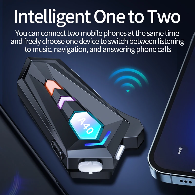 Helmet Headset Bluetooth V5.3 Waterproof