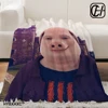 John Pork Smiling Throw Blanket For Baby cosplay anime Sofas Blankets 3