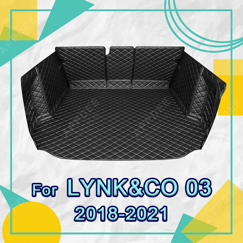 

Auto Full Coverage Trunk Mat For LYNK&CO 03 2018-2021 20 19 Car Boot Cover Pad Cargo Liner Interior Protector Accessories