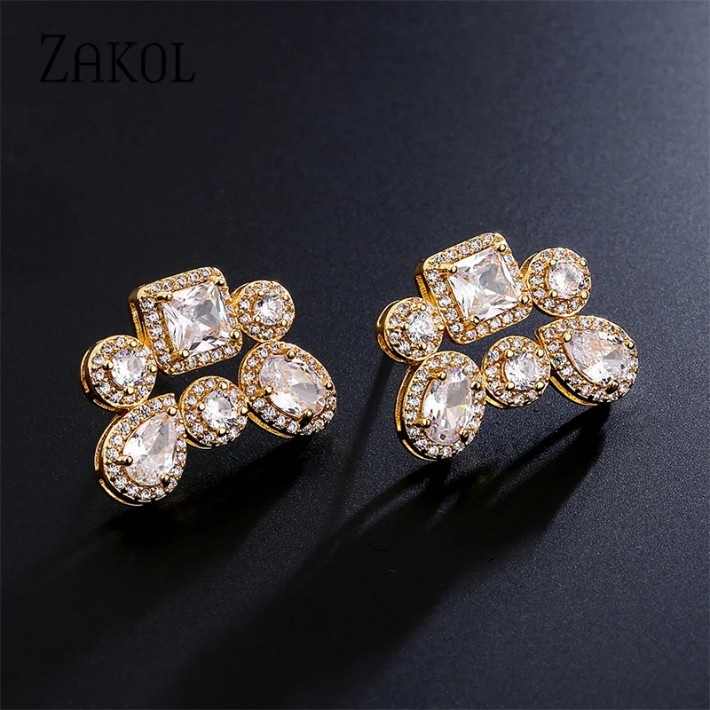 [LLOYD] 韓国☆10K☆Shine Cubic Earrings Korean Cubic Zirconia Earrings | Zirconia Cubic Korea