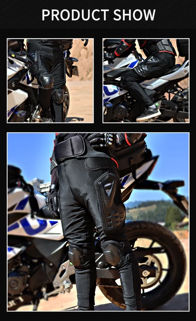 WOSAWE Motorbike Armor Pants Cycling Motocross Hip Knee Leg