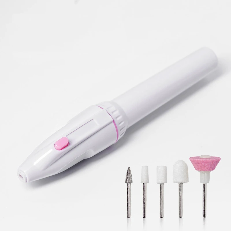 1 PC of Small portable battery type manicure electric polisher remover nail polisher manicure tool electric polisher